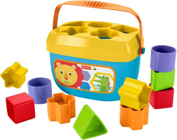Fisher-Price — Bloques Infantiles, Cubo con 10 Bloques para Clasificar (FFC84)
