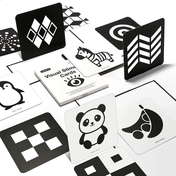 Beiens — Tarjetas Flashcards de Alto Contraste (blanco y negro)